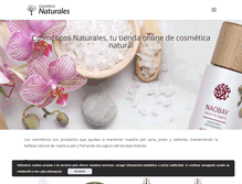 Tablet Screenshot of cosmeticos-naturales.com